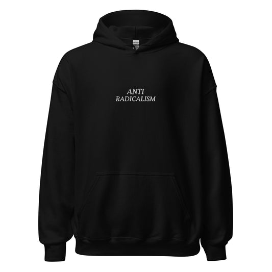 Anti-Radicalism (Embroidered) - Hoodie - Black