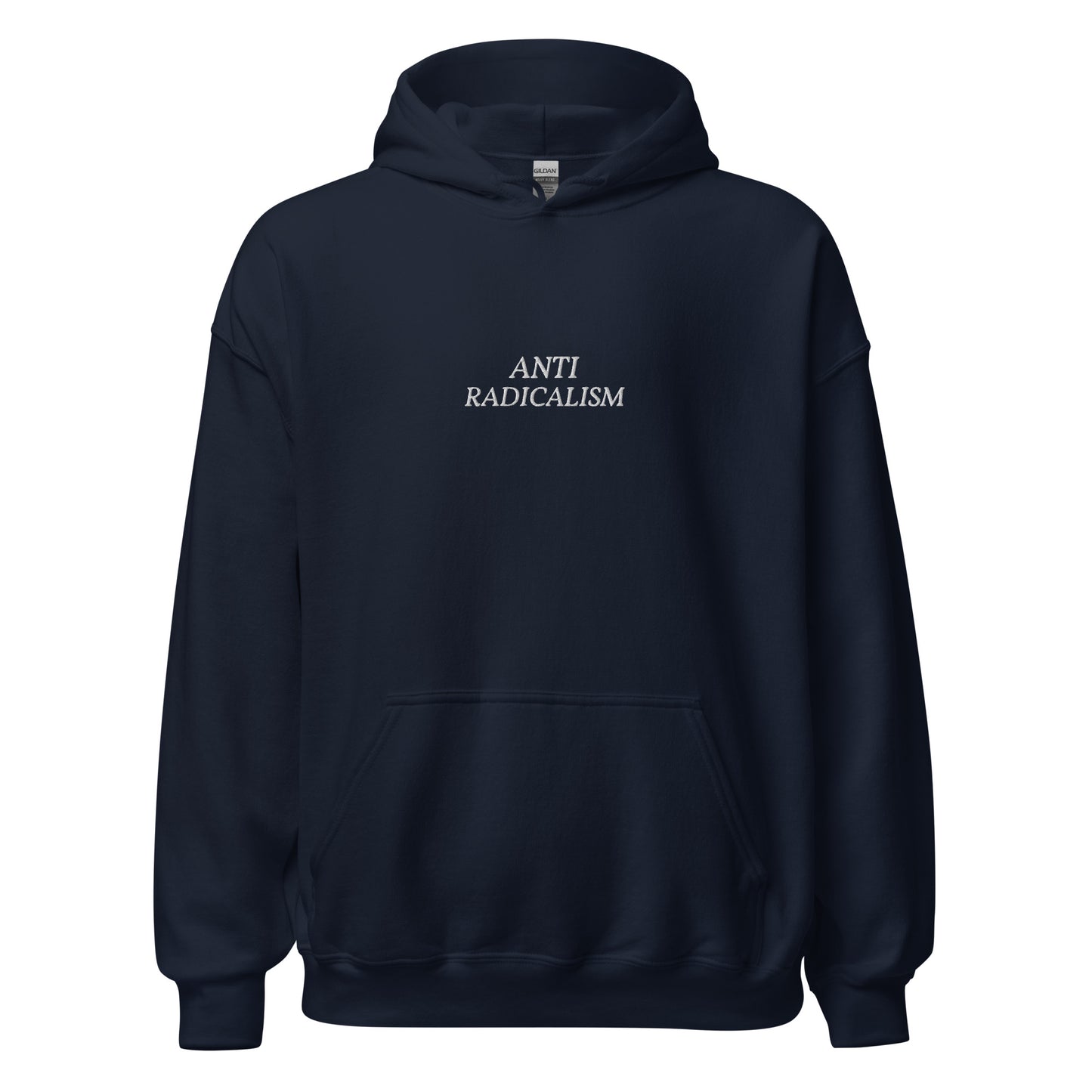 Anti-Radicalism (Embroidered) - Hoodie - Navy