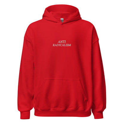 Anti-Radicalism (Embroidered) - Hoodie - Red